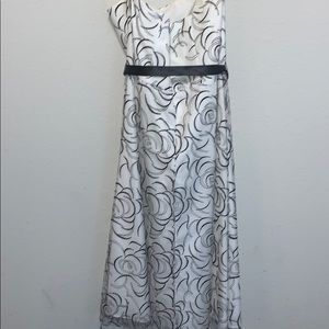 David’s Bridal Black & White Dress